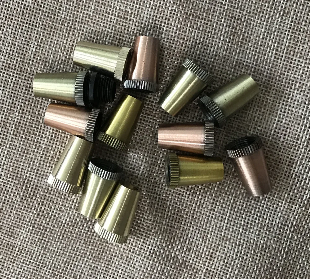 

Vintage metal cord grip Antique Bronze pendant strain relief cable lock 10mm