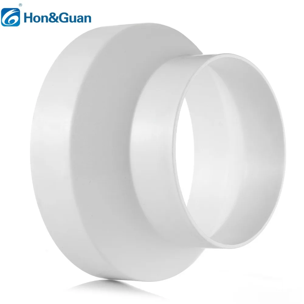 Plastic Straight Duct Adaptor Connector Reducer and Increaser Connecting Inline Heating Cooling Ventilation Duct Fan Accessories