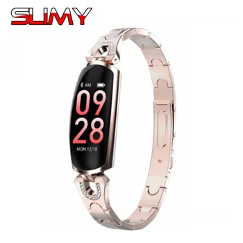 

Slimy AK16 Women Female Smart Watch Bracelet Heart Rate Monitor Blood Pressure Fitness Tracker PK H8 H1 H1 S3 Band Smartwatch