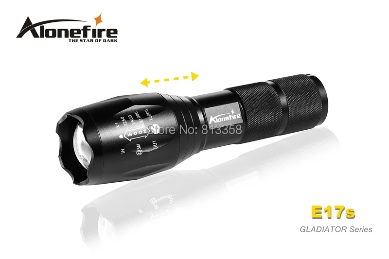 3800 lumens AloneFire GLADIATOR Series E17s CREE XM L2 LED 5 mode High power Zoomable led