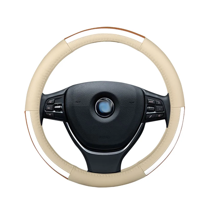 Кожаный чехол на руль автомобиля для mitsubishi Outlander 3 xl Space Star nissan altima JUKE kicks march Мурано