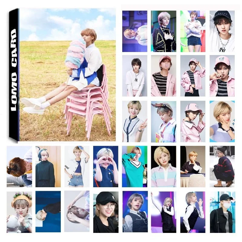 

30Pcs/set KPOP Twice Yoo JungYeon Single Album HD Photo Card PVC Self Made LOMO Photocard