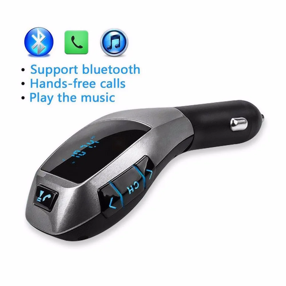 Kingslims беспроводной Автомобильный MP3 плеер FM передатчик радио ЖК SD USB зарядное