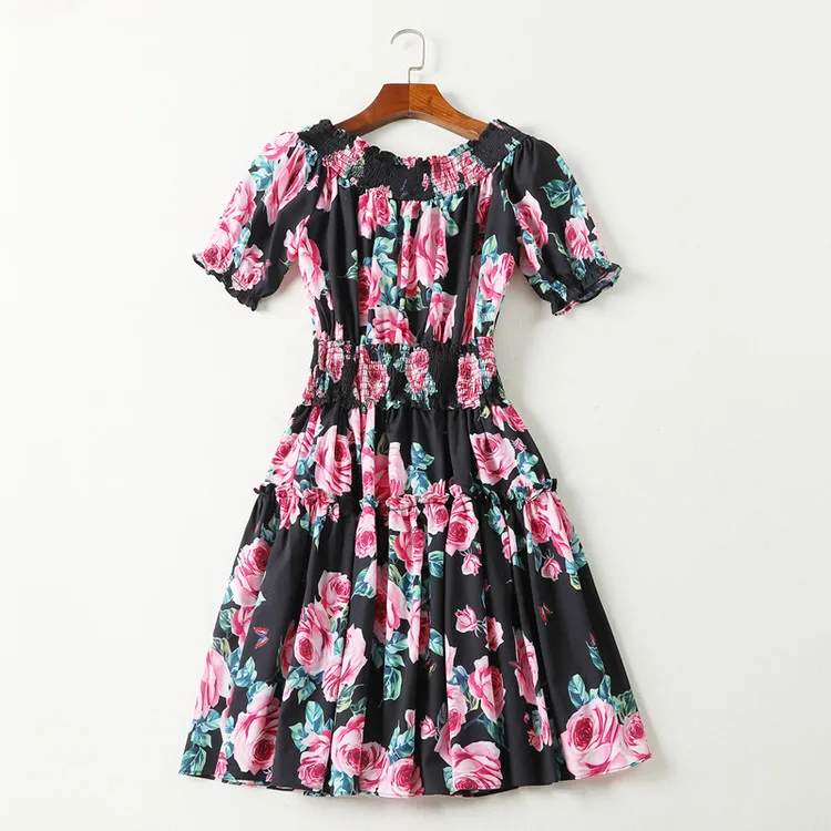 One word led elastic waist dress (5)
