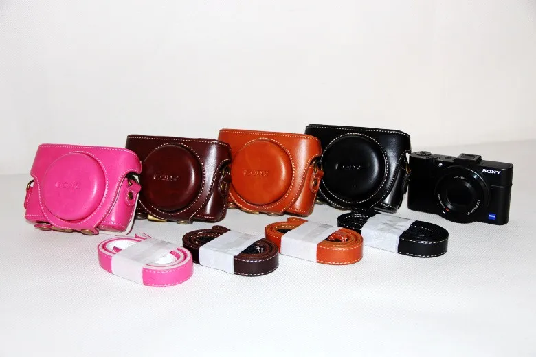 Камера из искусственной кожи чехол Камера сумка для sony DSC-RX100III M3 RX100 III RX-100 RX100III RX100 M3 RX100 4 M4 Кофе