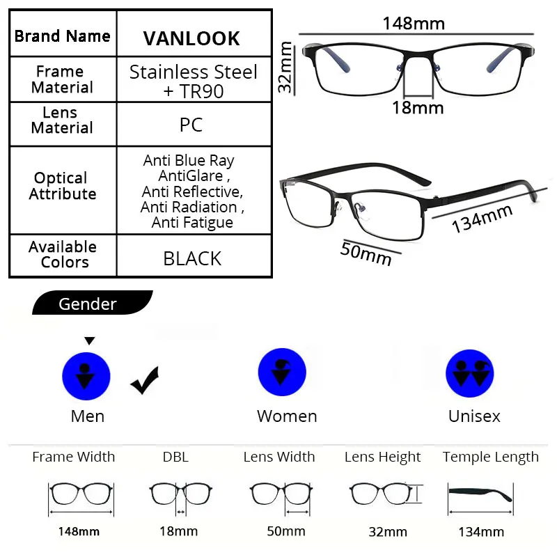 Анти синий луч света Близорукость Компьютерные очки игровые мужские очки для близоруких-1-1,25-1,75-2,25-2,75-3,25-3,75-4,00
