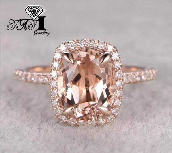 

YaYI Jewelry Fashion Princess Cut 6.3 CT White Zircon Yellow Gold Filled Color Engagement Rings wedding Heart Rings Party Rings