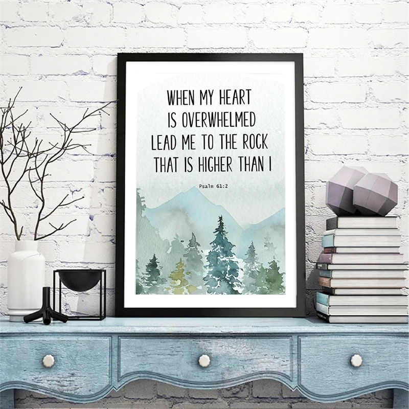 When my heart is overwhelmed Canvas Picture Home Decor