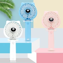1 шт. портативный складной мини-вентилятор Ручной регулируемый 3 скорости на батарейках перезаряжаемые USB вентиляторы Настольный вентилятор для офиса путешествия