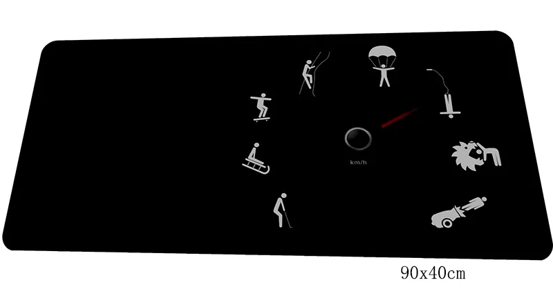 Коврик для мыши со спидометром, автомобильный коврик для мыши 900x400x2 мм, игровой коврик для мыши, геймерский коврик для мыши с блокировкой края, s Клавиатура, ПК коврик