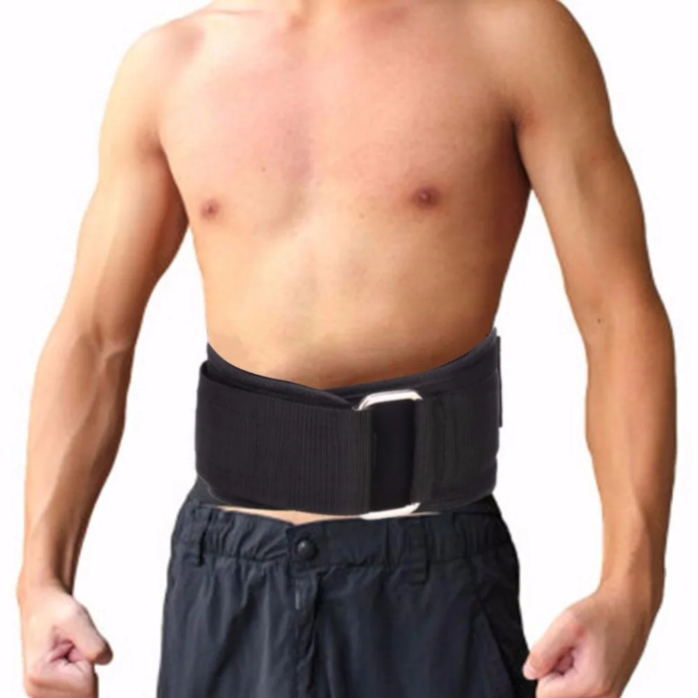 

Black Crossfit Weightlifting Belt Waist Training Protector Fitness Squat Dip Barbell Bodybuilding Weight Lifting Gym Belt