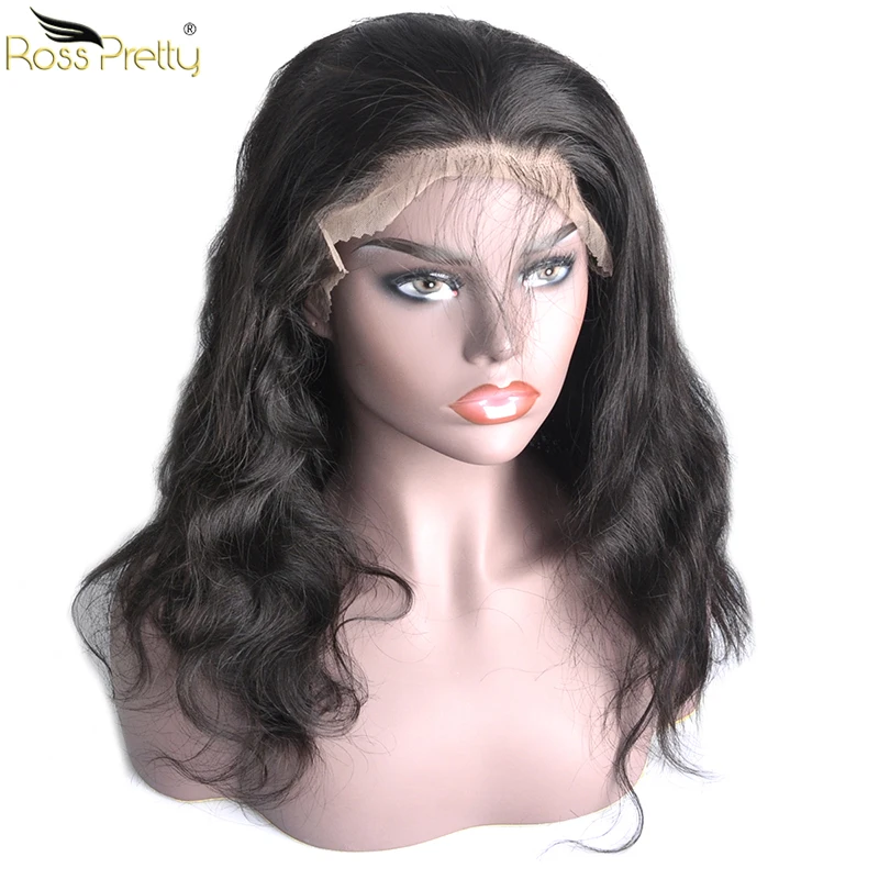 

Ross Pretty Remy Peruvian Body Wave Human Hair Wigs Baby Hair and Pre Plucked Hair lace front human hair wigs Density 150%