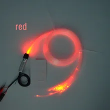 Mini1w одиночное светодиодное волоконно-оптическое освещение 0,75 мм 50 шт.* 2 м Оптическое волокно DIY украшения красный/синий/зеленый/белый