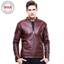 Мужская Куртка Весна Осень мотоцикл кожаные куртки мужчины jaqueta де couro masculina высокое качество кожаное пальто 8602