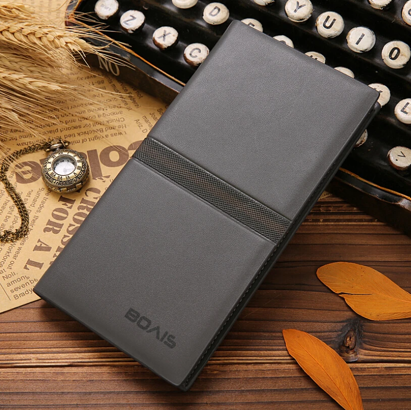 

2015 men wallets long section of simple and elegant business suit wallet men wallet style simple elegant Clutch Free Shipping