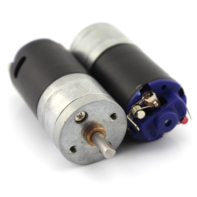 

Black 370 gear motor (1:20). 6-12V tank model motor. Model track car motor