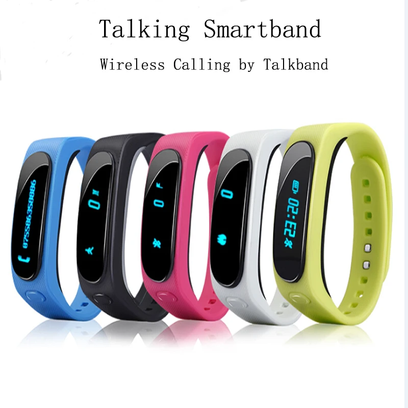 

SSDFLY B1 Talkband Bluetooth 4.0 Smart Bracelet smart band Pedometer Wristband for Android iOS PK Mi band huawei