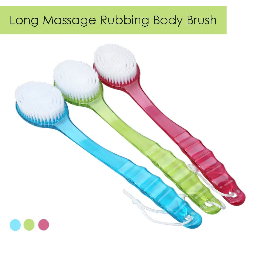 Long Handled Body Bath Shower Back Brush Scrubber Massager Bath Brush