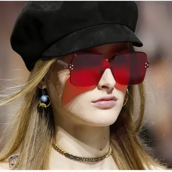 

Jyjewel Oversized Sunglasses Women Retro Brand Designer Gradient Sun Glasses Men Vintage Shades Eyewear Big Frame Glasses