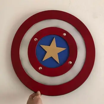 

Cosplay 1:1 Captain America Justice Round Shield Movie Weapon Prop Role Play PU Action Figure Model Halloween Gift 44cm