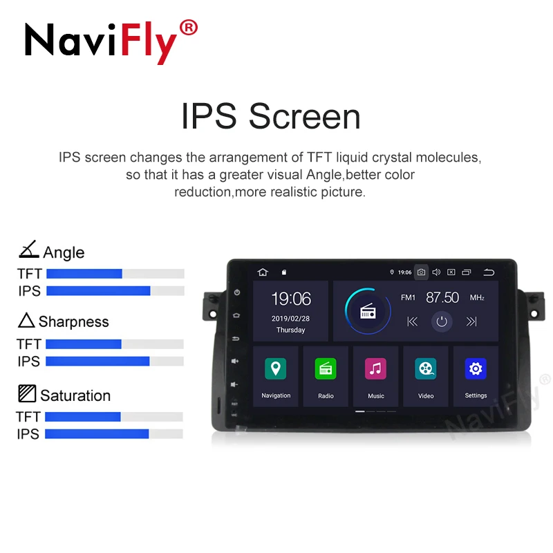 Sale New! 9" Android 9.0 IPS DSP Car dvd Player radio audio For BMW E46 M3 GPS Navigation WIFI BT RDS Canbus Steering wheel GPS E46 2