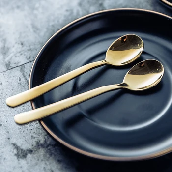 

NIMITIME European Style Ceramic Black Coffee Cup and Saucer Tea Water Cup with Stainless Steel 304 Coffe Spoon Drinkware Set