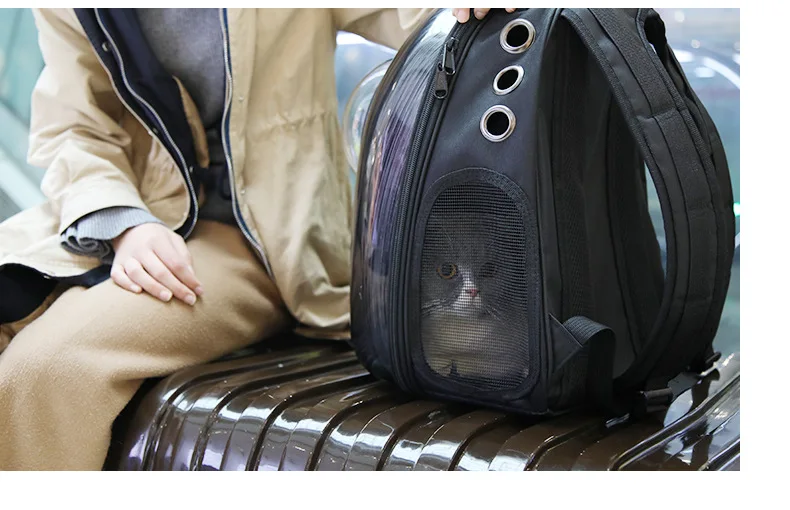 Astronauta Gato Perro portador Bolsa de Viaje cpsula espacial mochila transpirable