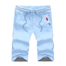 SWENEARO Новинка мужские повседневные пляжные шорты крутые мужские однотонные удобные бермуды хлопковые шорты плюс размер M-4XL Homme шорты