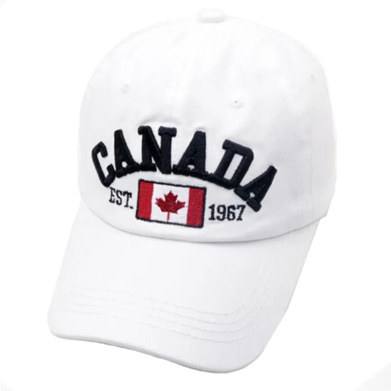 2019 Новый Для Мужчин's канадского флага Бейсбол бейсболка с возможностью регулировки размера для игры в гольф шапка "хип-хоп" Для женщин