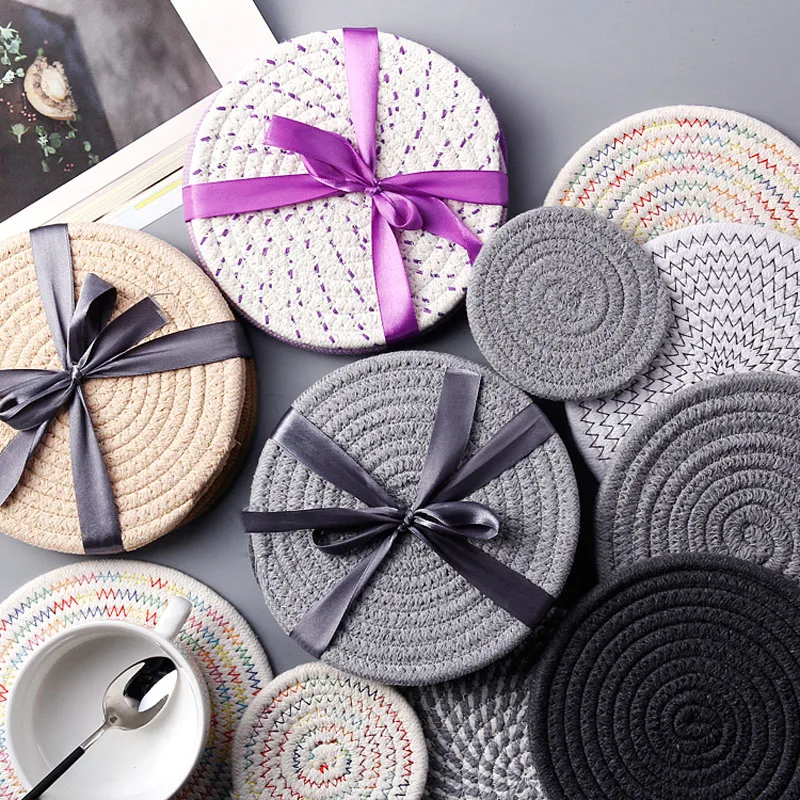 

3PCS/Set Cup Mats Coasters Tea Coffee Cup Pads Kitchen Dining Heat Insulation Table Mats Table Decoration Placemats