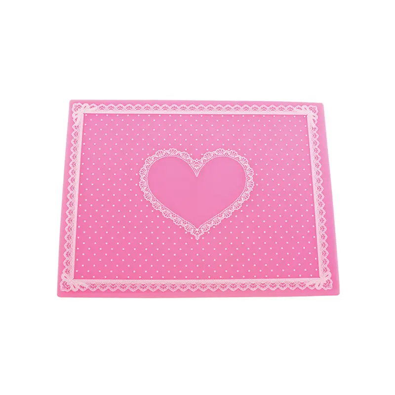 Дизайн ногтей Расширенная силиконовая подушка держатель для рук кружевная подушка коврик для стола складной маникюрный салонный инструмент Аксессуары - Цвет: Розовый