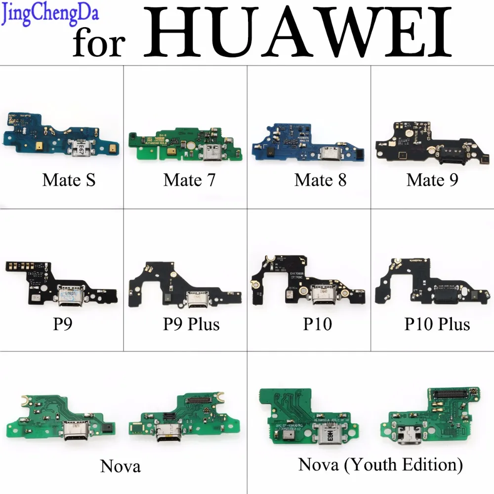 

JCD For Huawei Mate S 7 8 9 P9 P10 Plus USB Dock Connector Charging Port Charger Flex Cable Microphone Module Board