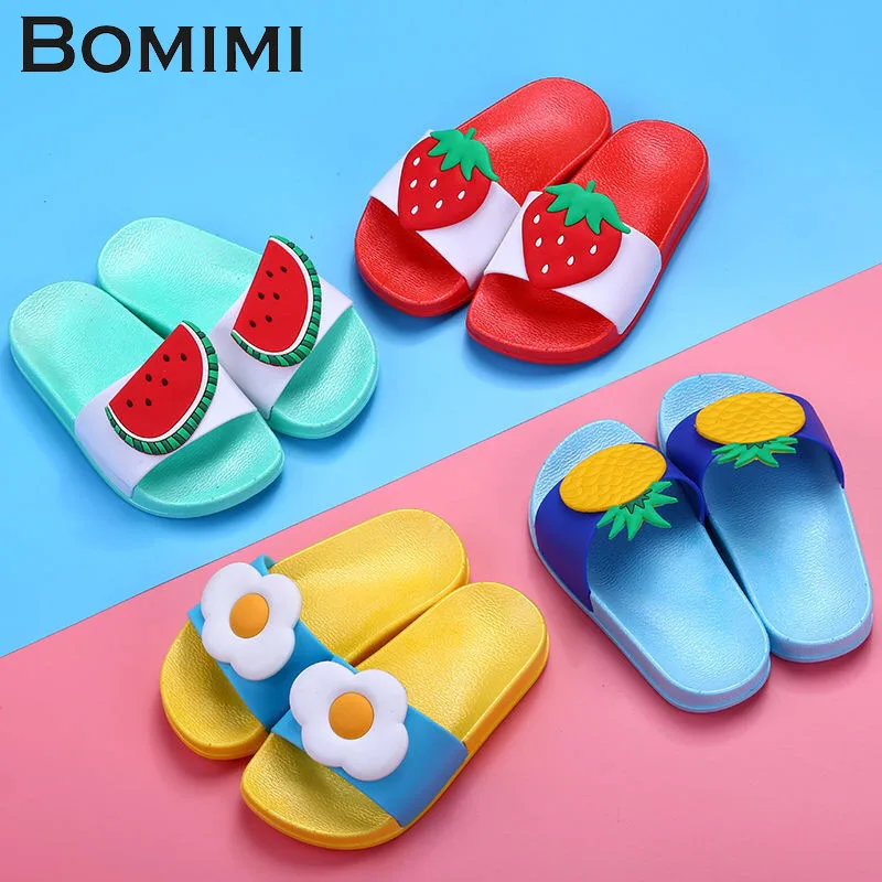 

BOMIMI Women Slippers PVC Soft Women Slippers Indoor Shoes Open Toe Anti Slip Home Slippers Beach Flip Flops Flat Slide Sandal