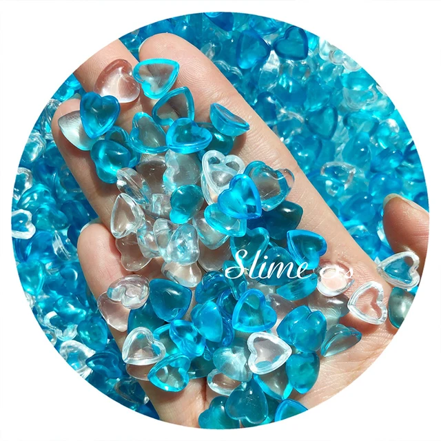 Boxi Slime kit Additives Charms Heart Fishbowl Beads Supplies Sprinkles Filler DIY Accessories For Fluffy Cloud Crunchy Slime 2