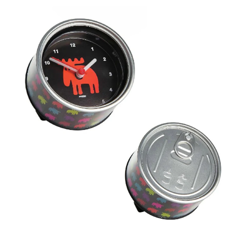 Deer Design Fridge Wall Clock Desktop Round Clock Digital