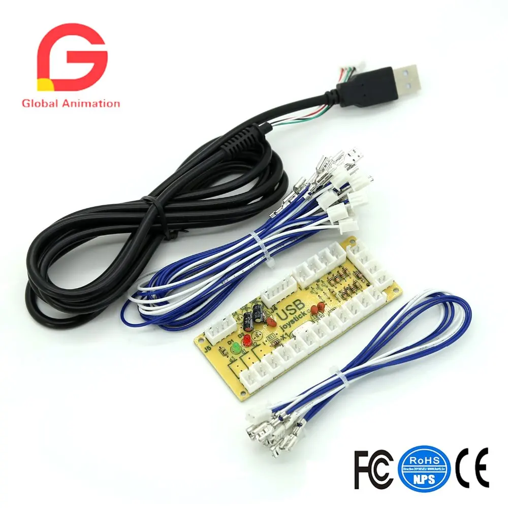 

Zero Delay Arcade USB Encoder Pc To Joystick For Mame Jamma & Other Pc Fighting Games