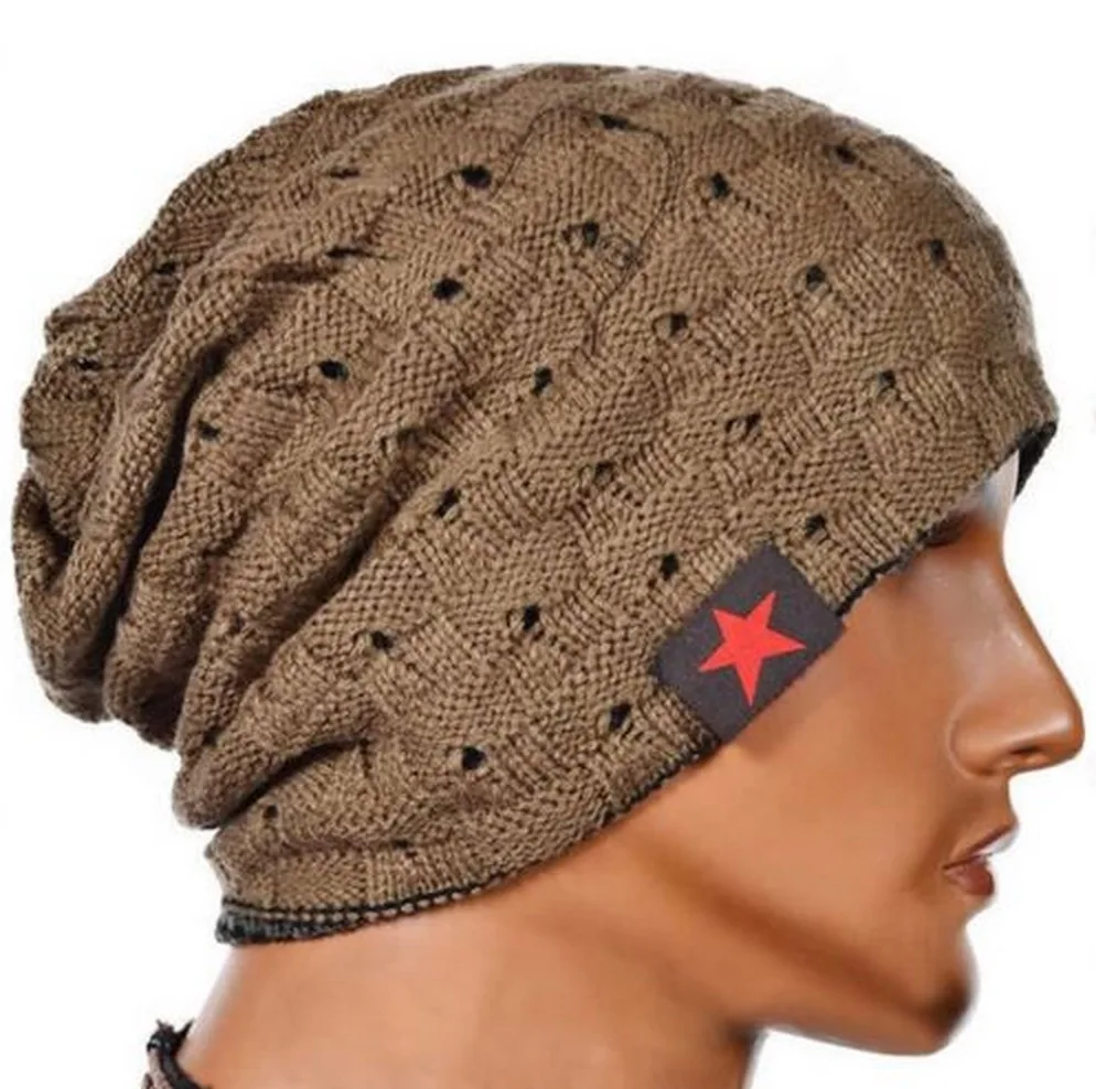 

New winter five stars woman hats casual Hip Hop Beanies man hat Knitted Toucas Bonnet Hats warm Crochet Ski Cap Skullies Gorros