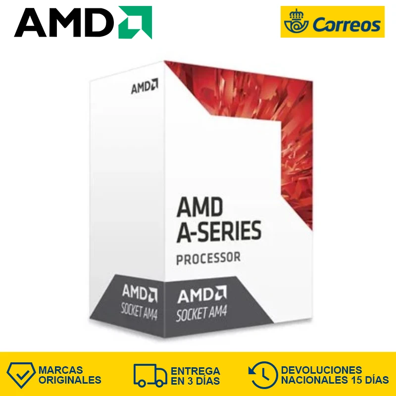 

AMD A10 9700 AM4 APU CPU 4 Core 3.5 Ghz CPU AMD A10 9700 Boxed Processor APU Series A10-9700 Box CPU A10-Series Radeon R7 GPU