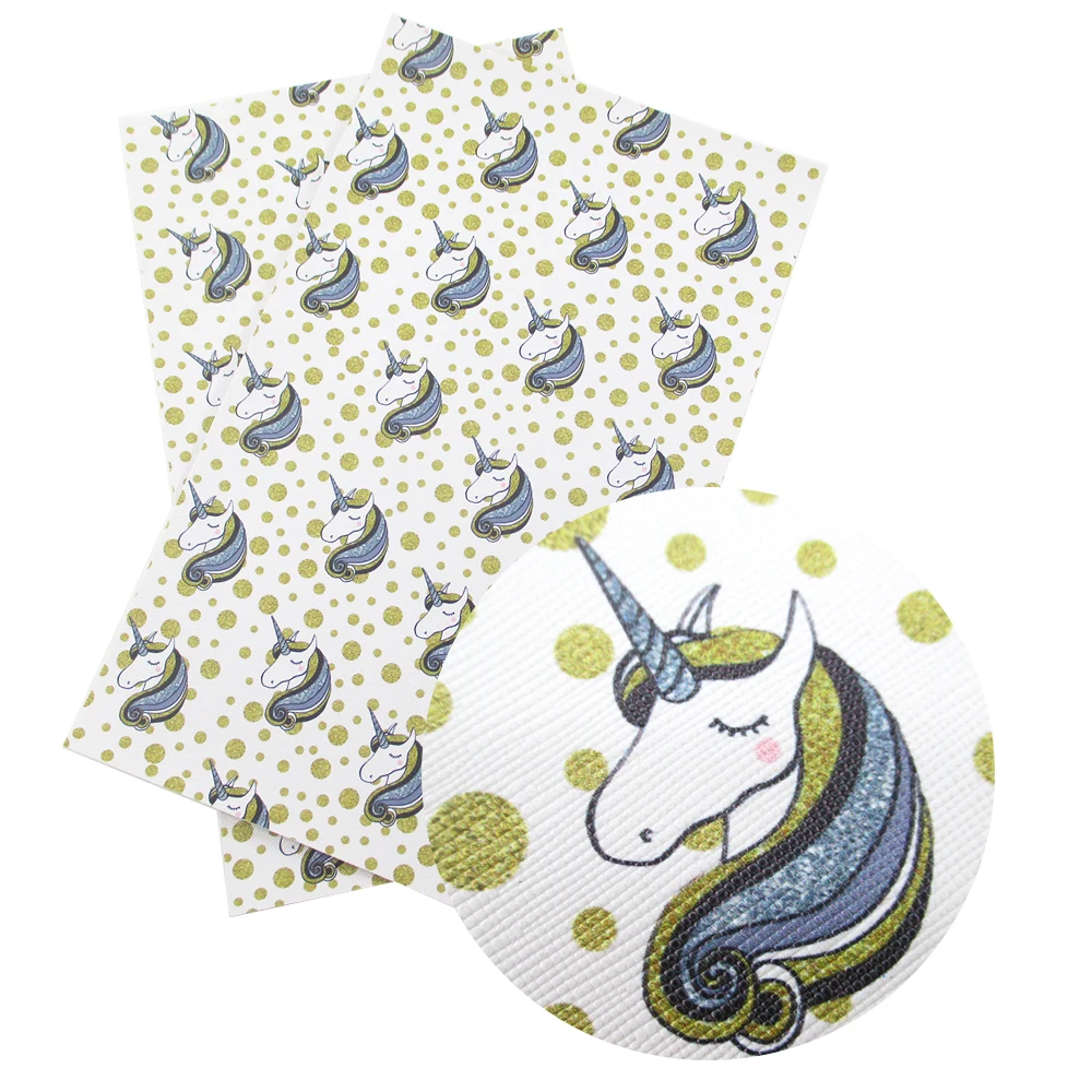 

50*70cm Cartoon Animal Flower Printed Faux Synthetic Leather Fabric Sheet ,DIY handmade materials for bag shoes hair bow,1Yc6522