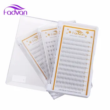 

3D 5D Individual Lashes C D Curl 0.07mm 8-14mm Mixed Tray 3D Lash Extensions 8mm 10mm 11mm Flares Eyelashes Knot-free FADVAN
