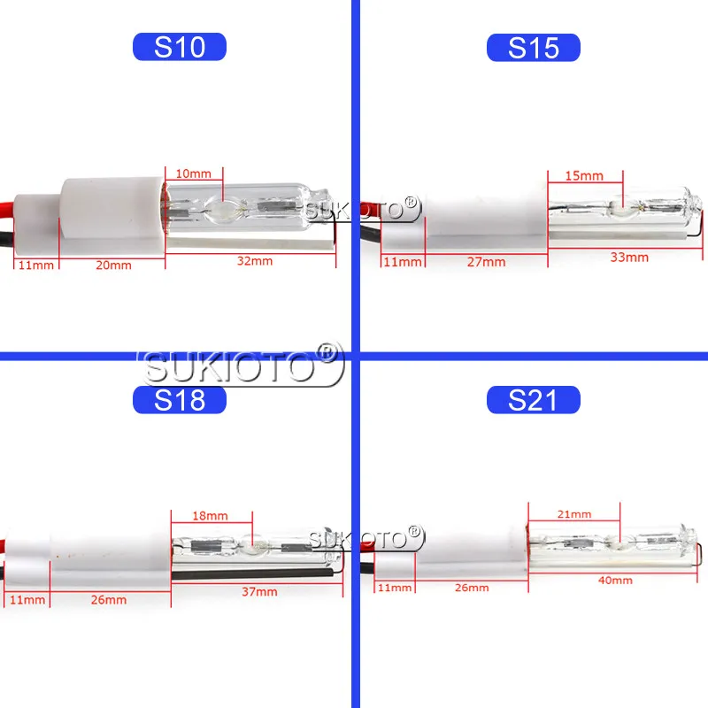 SUKIOTO 55 Вт HID проектор объектив лампы Комплект ксеноновый CANBUS головной светильник 10 мм 15 мм 18 мм 21 мм Автомобильный Светильник 3000K 4300K 5000K 6000K 8000K