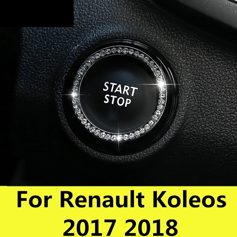 

START Engine Button Replace Cover STOP Key Accessories Switch Decoration Universal Interior For Renault Koleos 2017 2018
