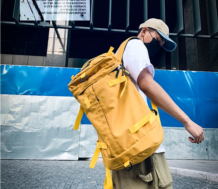 Уличный тренд, мужские Оксфордские рюкзаки, Harajuku, уличные спортивные сумки на плечо, хип-хоп, вместительный рюкзак для путешествий D889