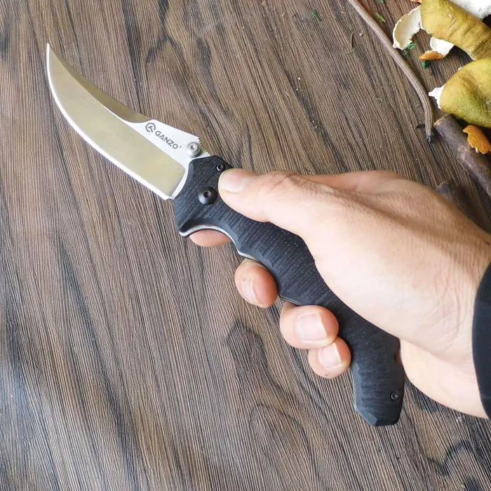 Складной нож Ganzo F712 58 60HRC 440C G10 с ручкой для повседневного использования походный