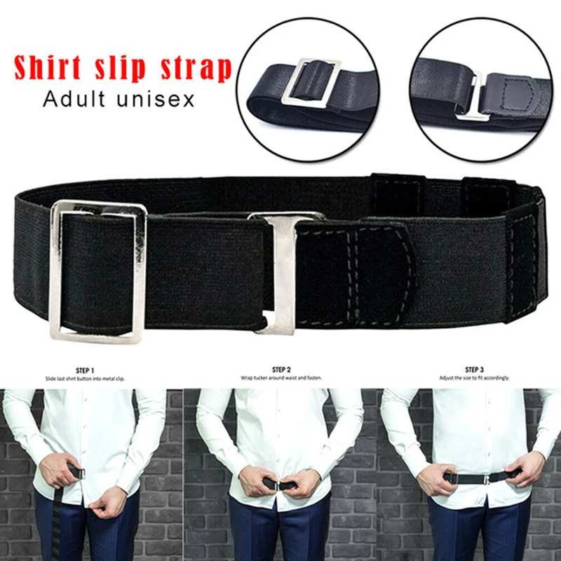 Shirt Stay Holder Adjustable Near Shirt Best Tuck It Belt for Women Men Work Interview Wrinkle-Proof Straps Keep Shirt Tucked