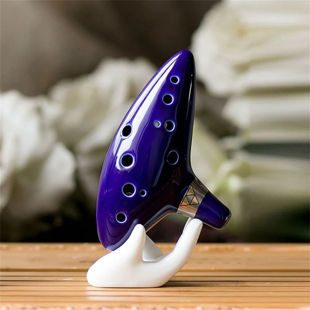 Buy Orff World 12 Hole Ocarina Instrument Ceramic Alto C Legend Of Zelda Flute