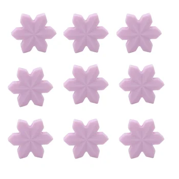 

5 pcs/pack Snowflake Beads Baby Teether DIY Pacifier Chain Silicone Teething Beads For Necklace Silicone Beads
