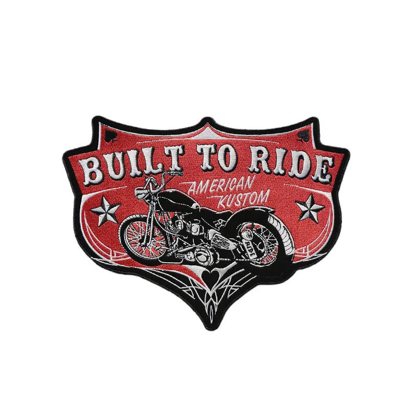 Personalized Patches For Jackets Motorcycle BUILT TO RIDE Quebec Canada