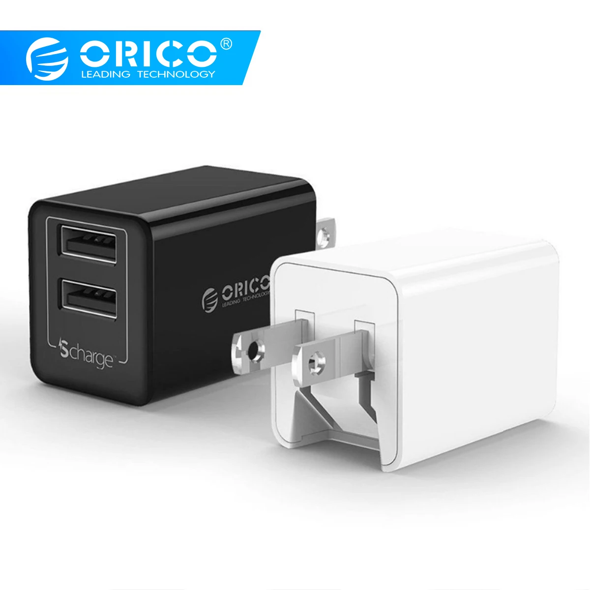 

ORICO 5V2.4A USB Charger Travel Wall Charger Adapter12W Portable Smart Mobile Phone Charger US Plug Black White Available