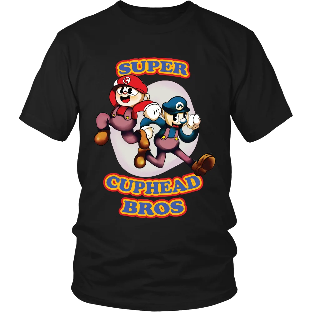Cuphead рубашка футболка супер cuphead bros смешные &quot&quot&quotсупер марио&quot&quot&quot Для
